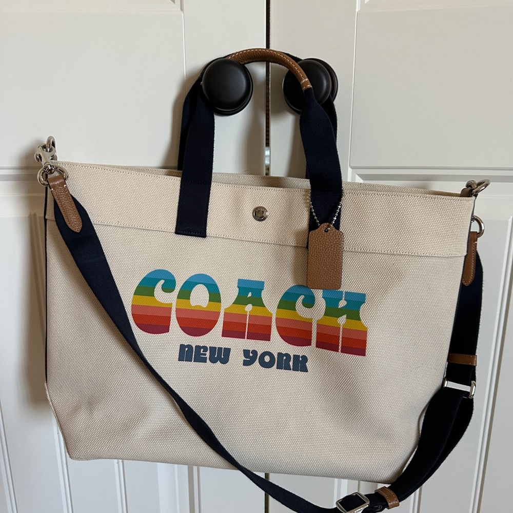 Coach canvas tote